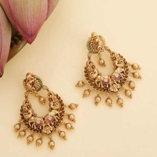 Antique Chandbali Earrings