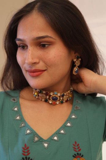 Navratna Gem Choker