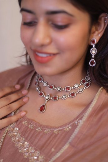 Ruby Double Choker